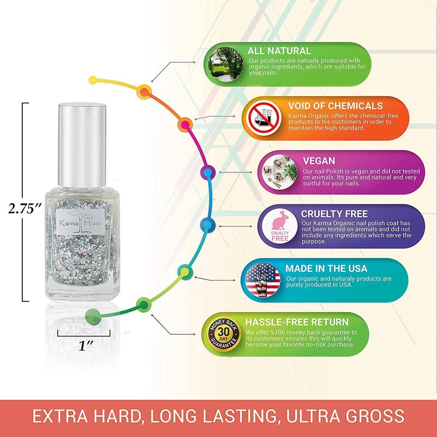 Karma Organic Spa - Glitter Bomb - Nail Polish