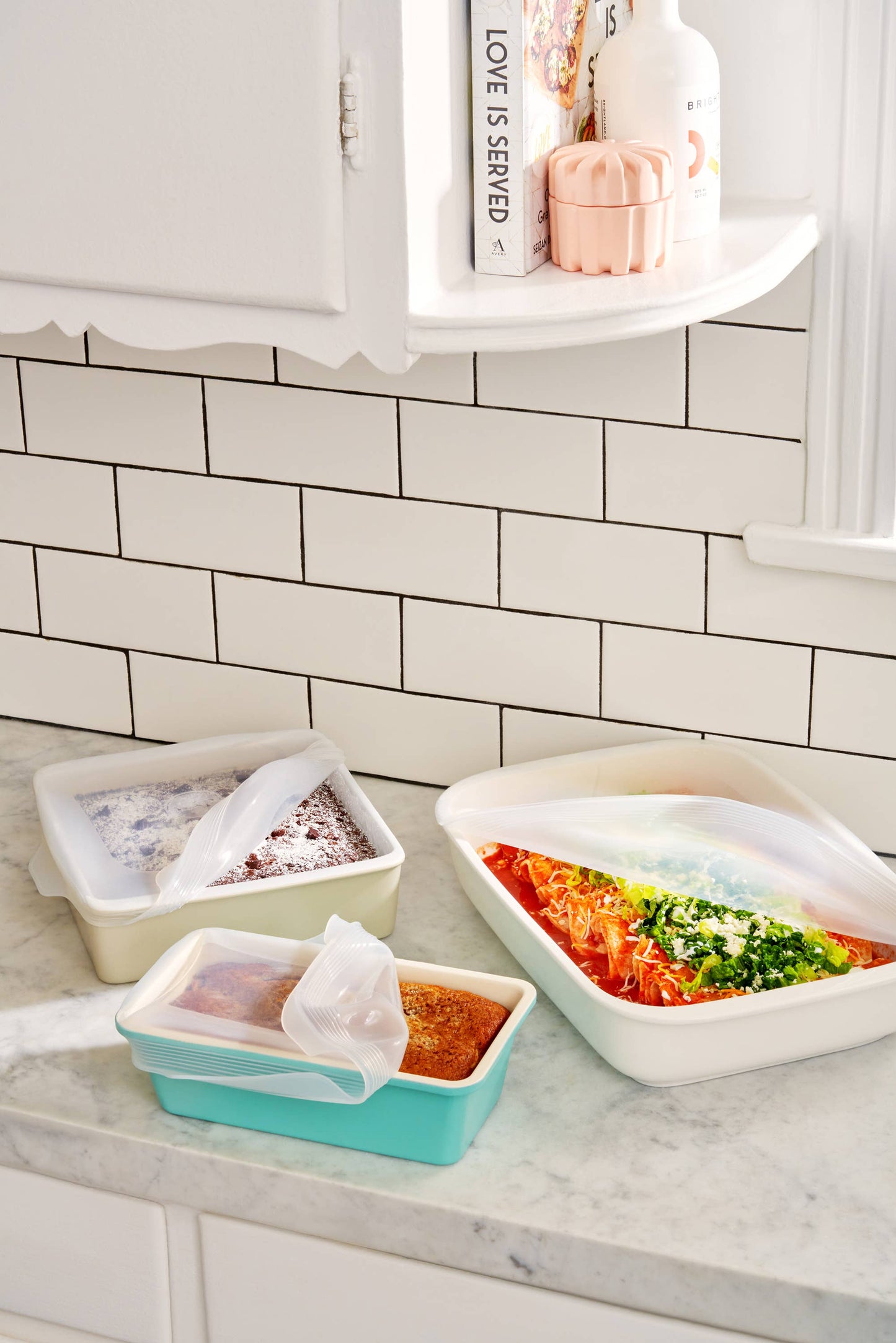 W&P - Reusable Silicone Stretch Baking Lids - Set of 3