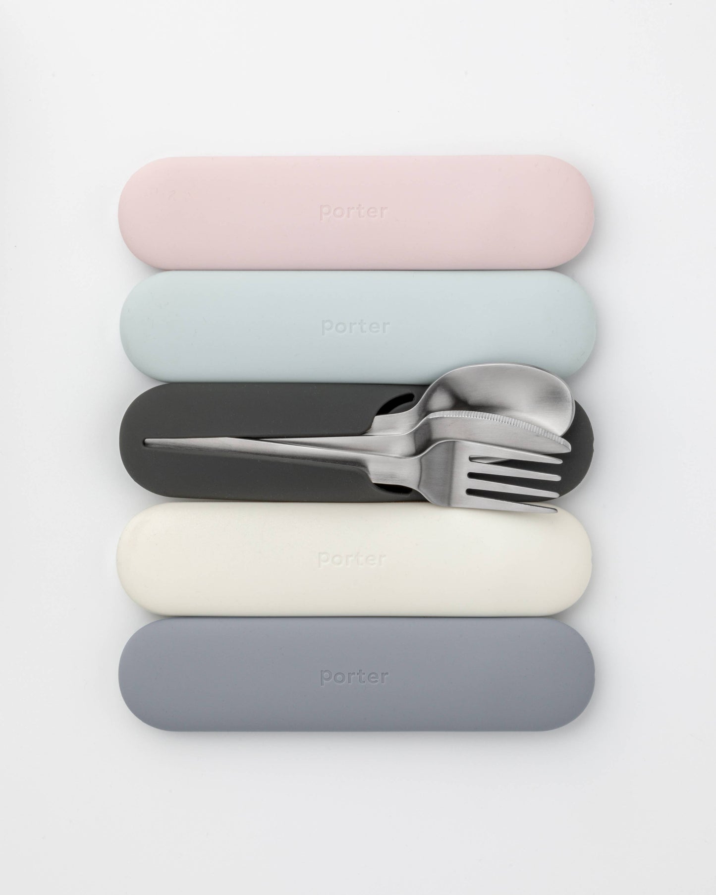W&P - Stainless Steel Utensil Set in Silicone Carry Case