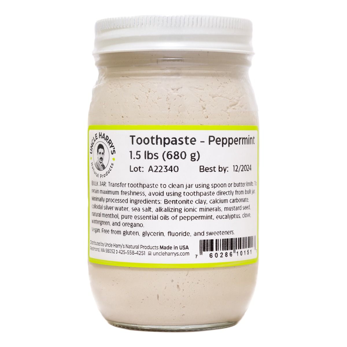 Uncle Harry's Toothpaste - Bulk OZ