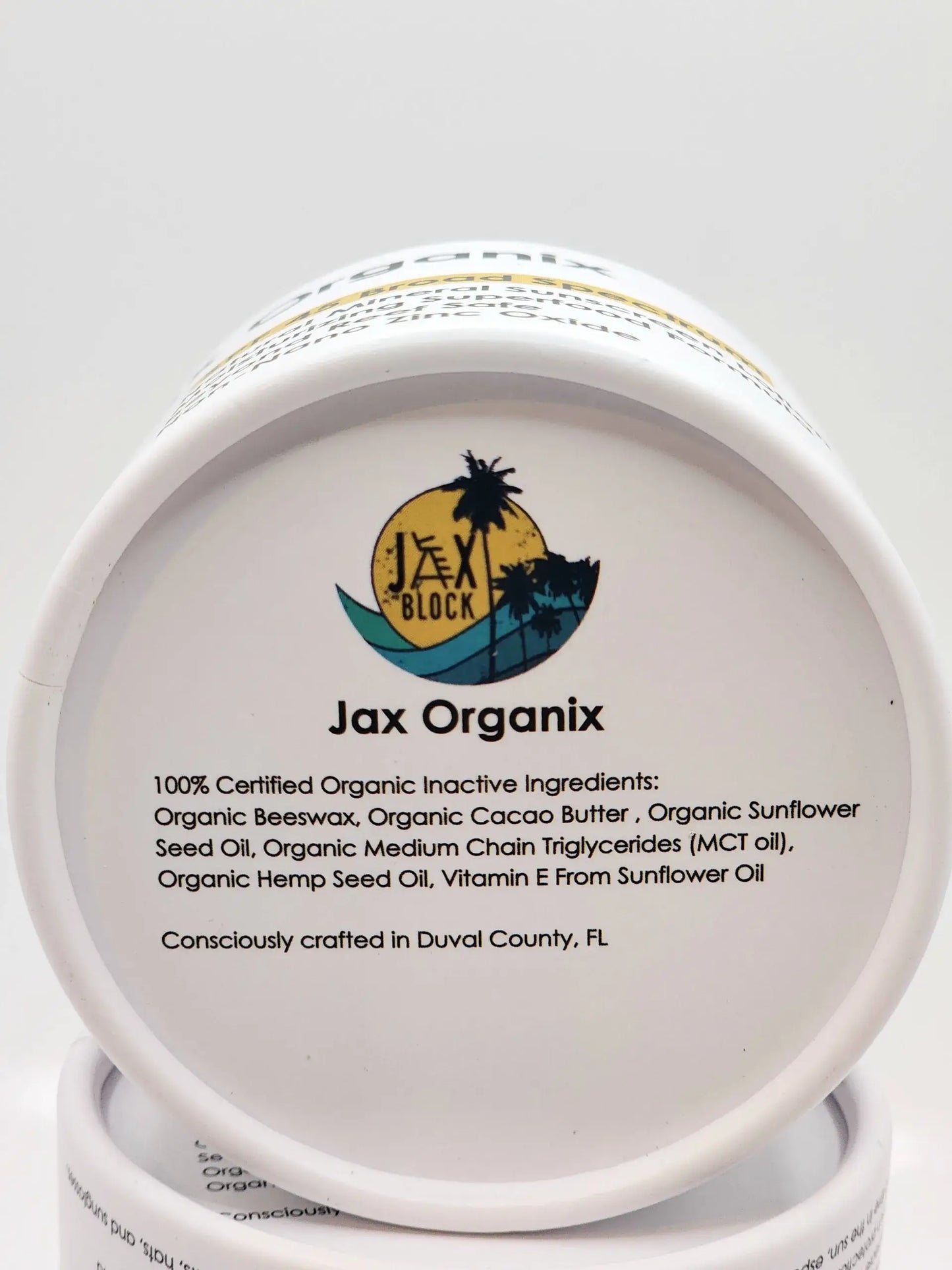 Jax Organix - Natural Mineral Sunscreen Lotion Tub