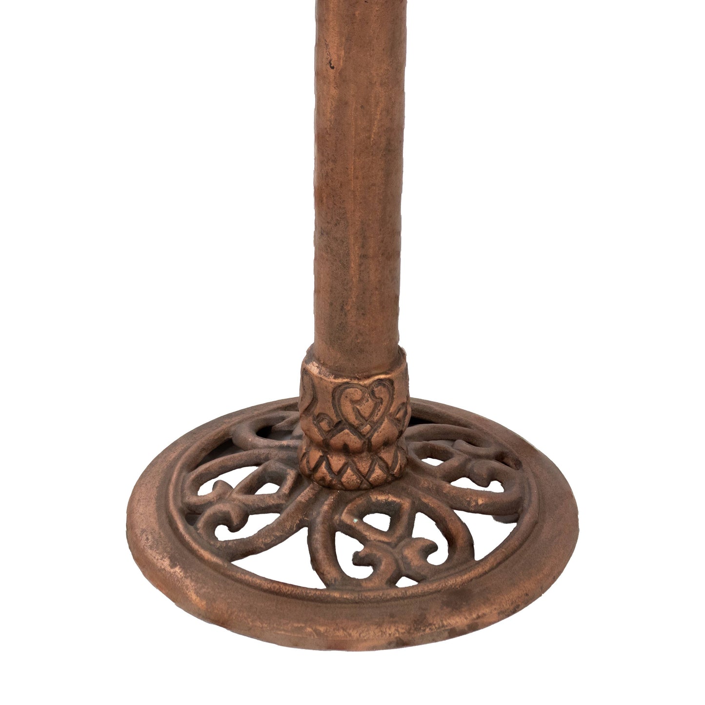 Sunnydaze Decor - Garden Lotus Metal Bird Bath - Copper Patina - 16.5-Inch