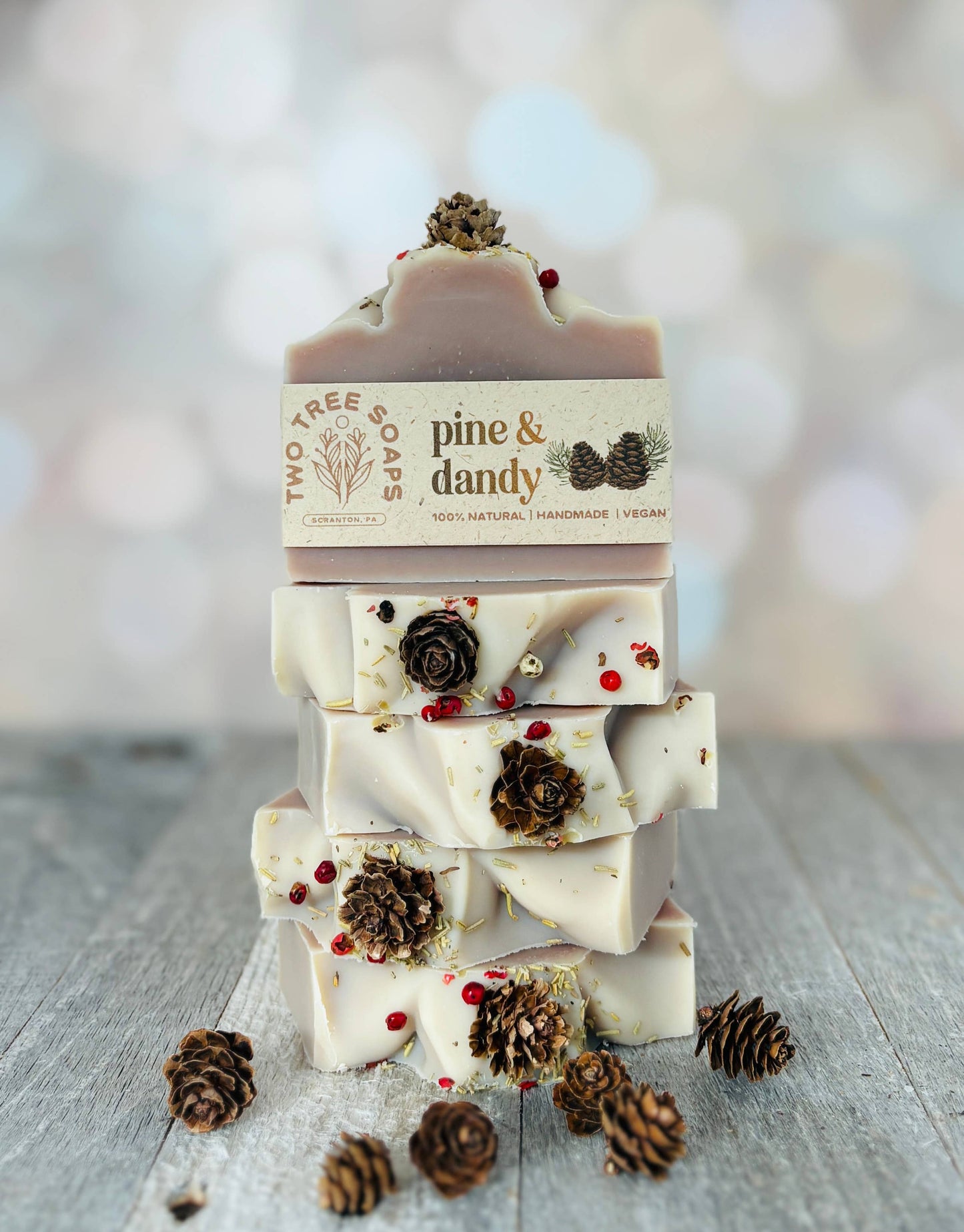 Two Tree Soaps - Pine & Dandy - Natural Handmade Bar Soap