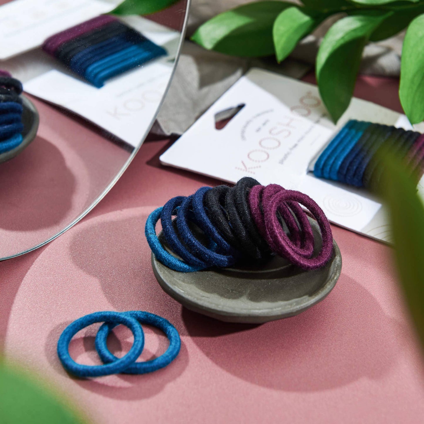 KOOSHOO - Plastic-free Round Mini Hair Ties - 12-pack