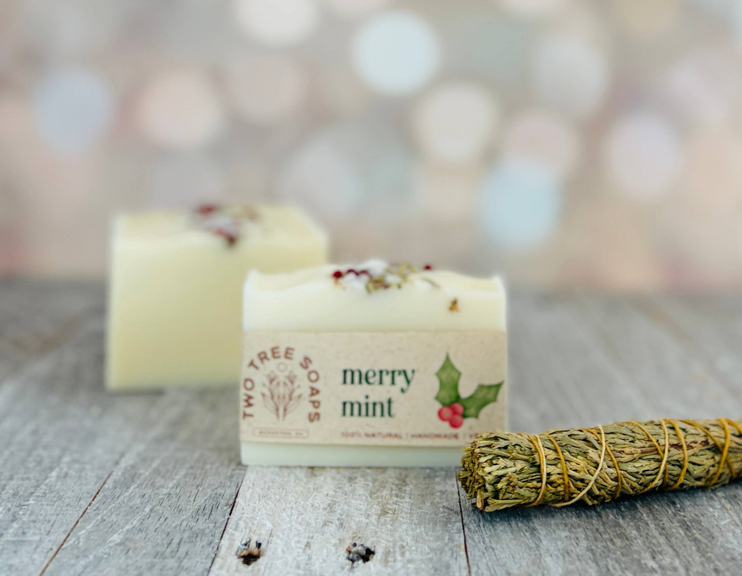 Two Tree Soaps - Merry Mint - Natural Handmade Bar Soap