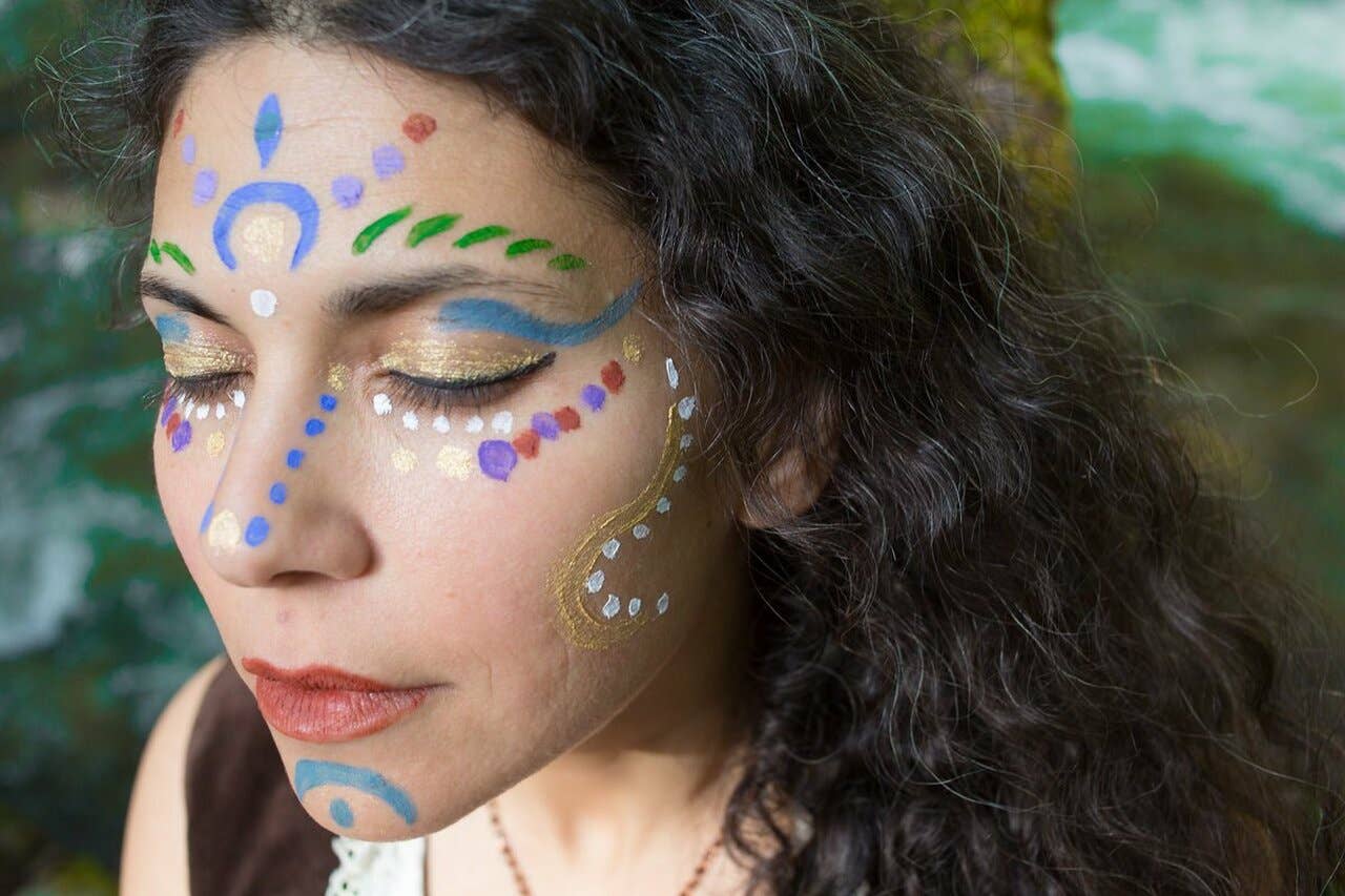 Natural Earth Paint - Natural Face Paint - Individual Jars: Gold