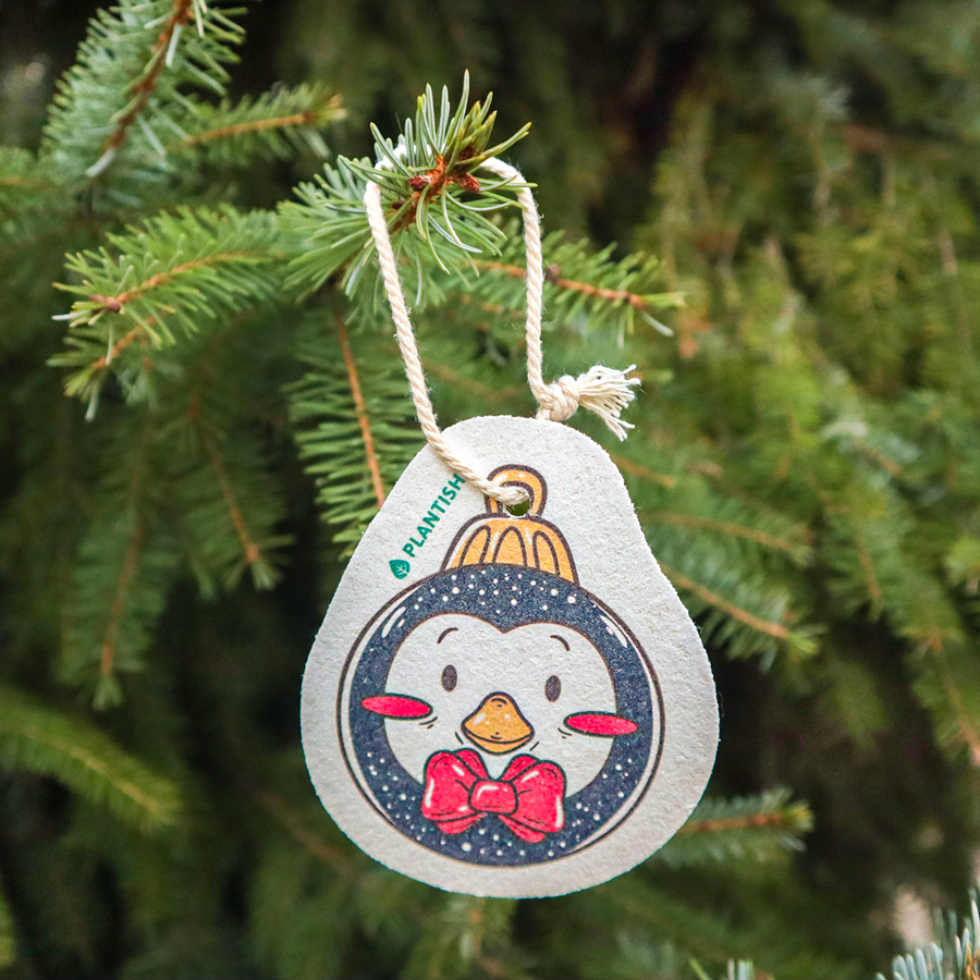Plantish -Holiday Ornaments Pop up Sponge