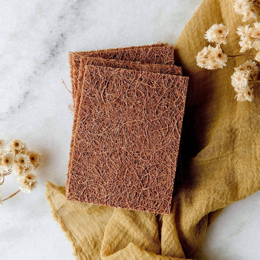 ZWS Essentials - Biodegradable Coconut Kitchen Scourers- 5 Pack