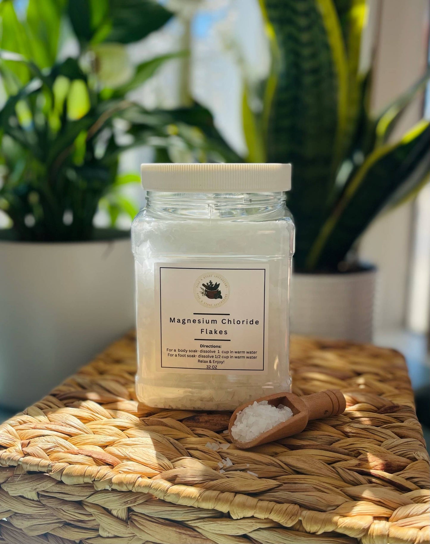 Sage & Stone Apothecary - Magnesium Chloride Flakes BULK - OZ
