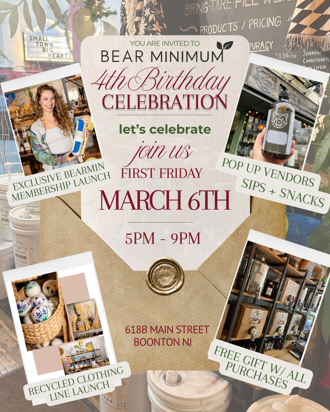 3/6 - First Friday // BearMin's 4th Birthday Bash