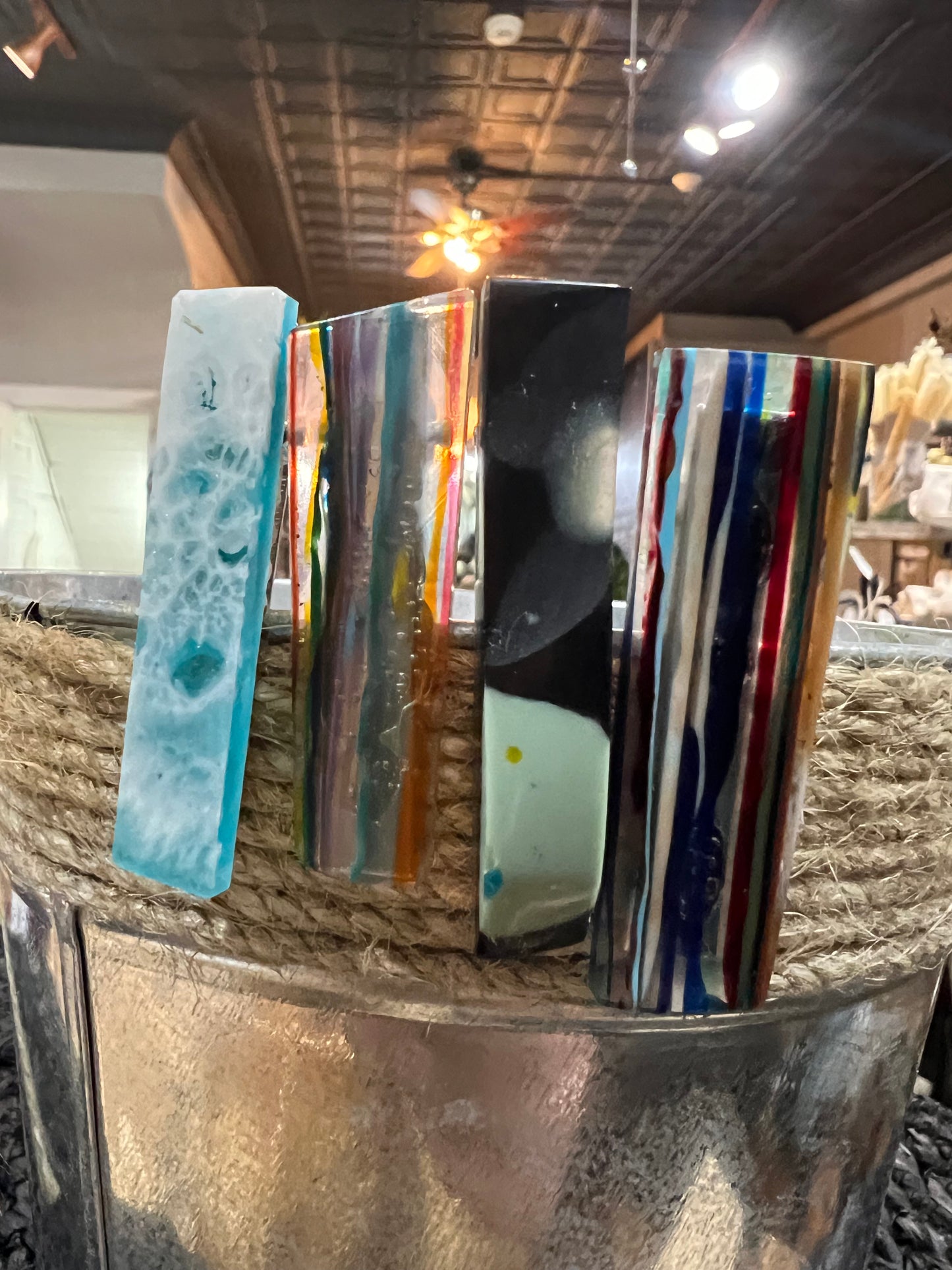 Upcycled Surfboard Resin Hair / Tie Clip