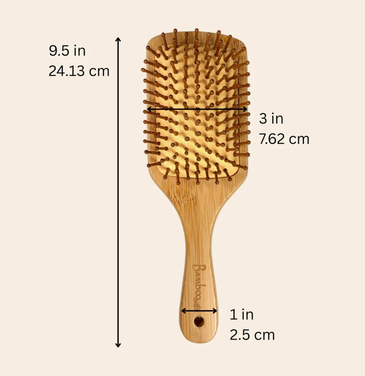 Bamboo Switch - Bamboo Paddle Hair Brush - Adult