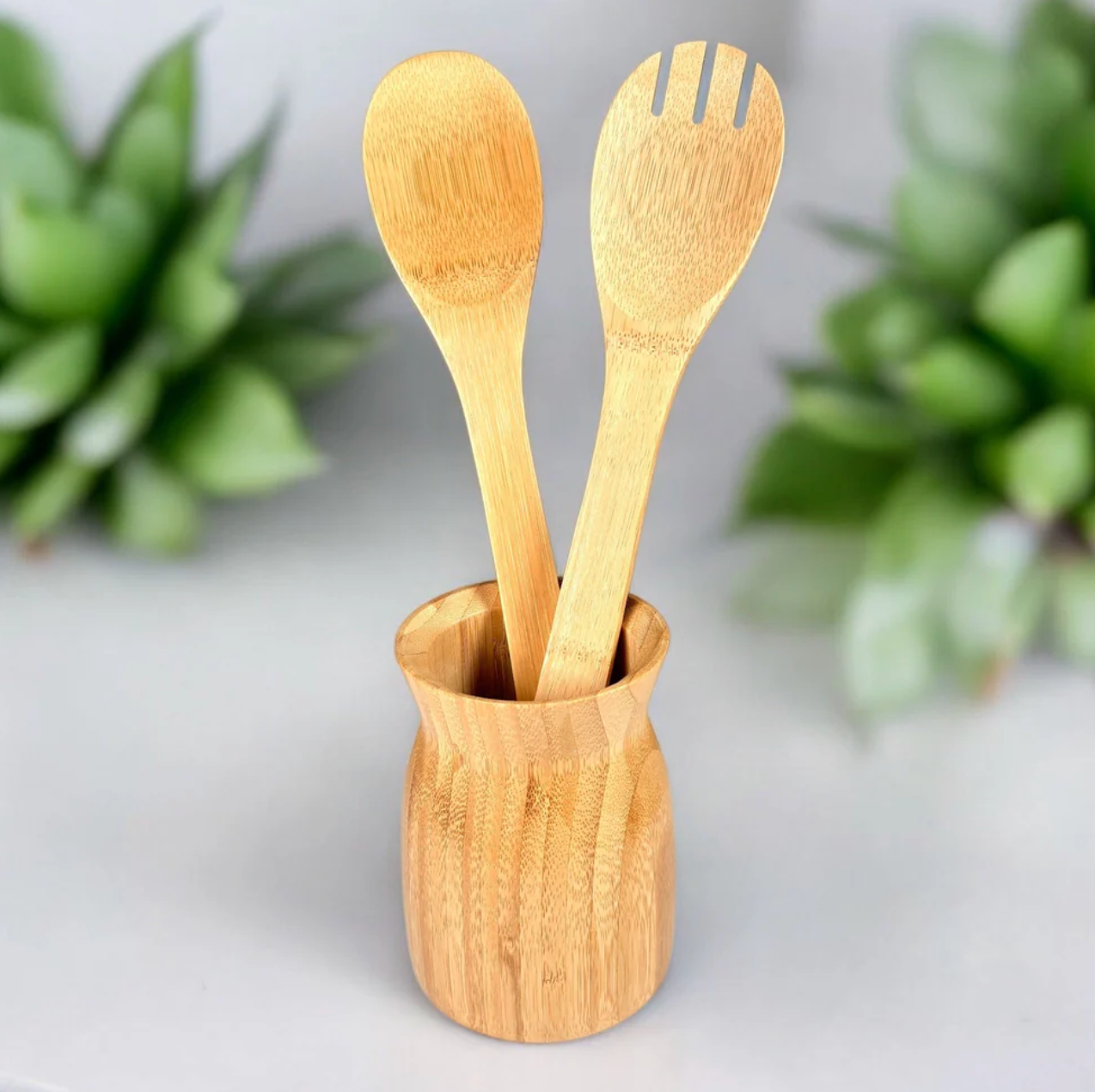 Bamboo Switch - Bamboo Kitchen Utensil Holder
