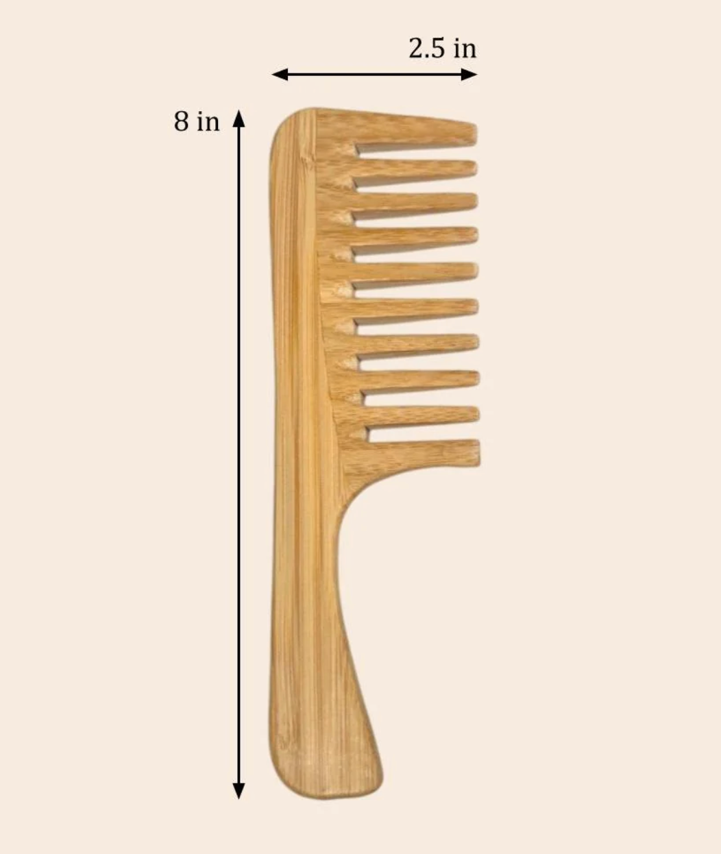 Bamboo Switch - Bamboo Detangling Wide Comb, Flat Teeth