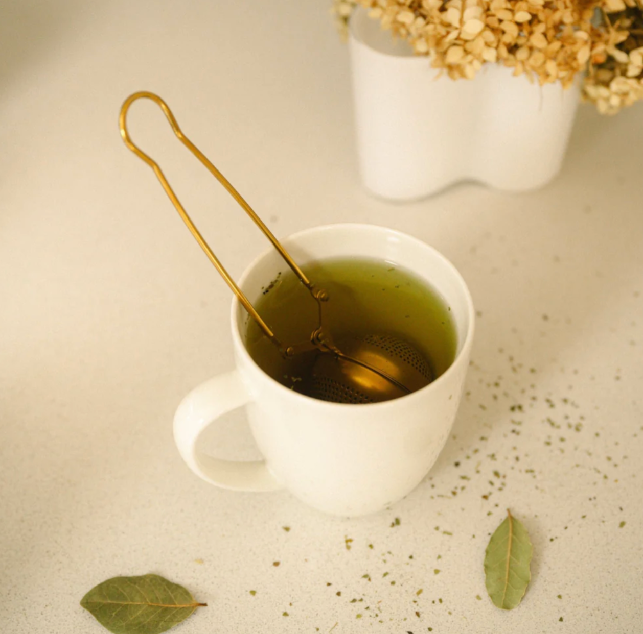 Bamboo Switch - Stainless Steel Tea Strainer