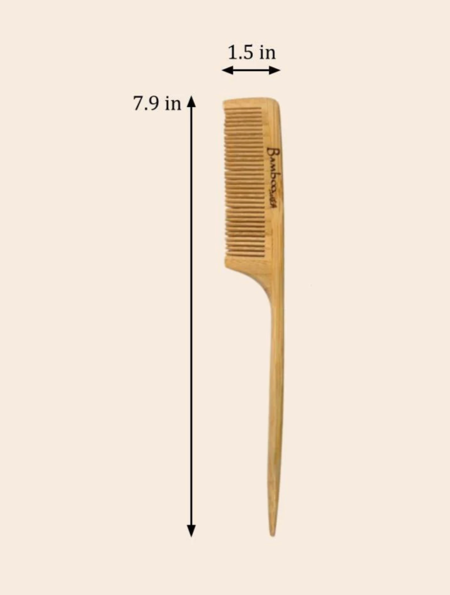 Bamboo Switch - Bamboo Styling Comb with Rat Tail