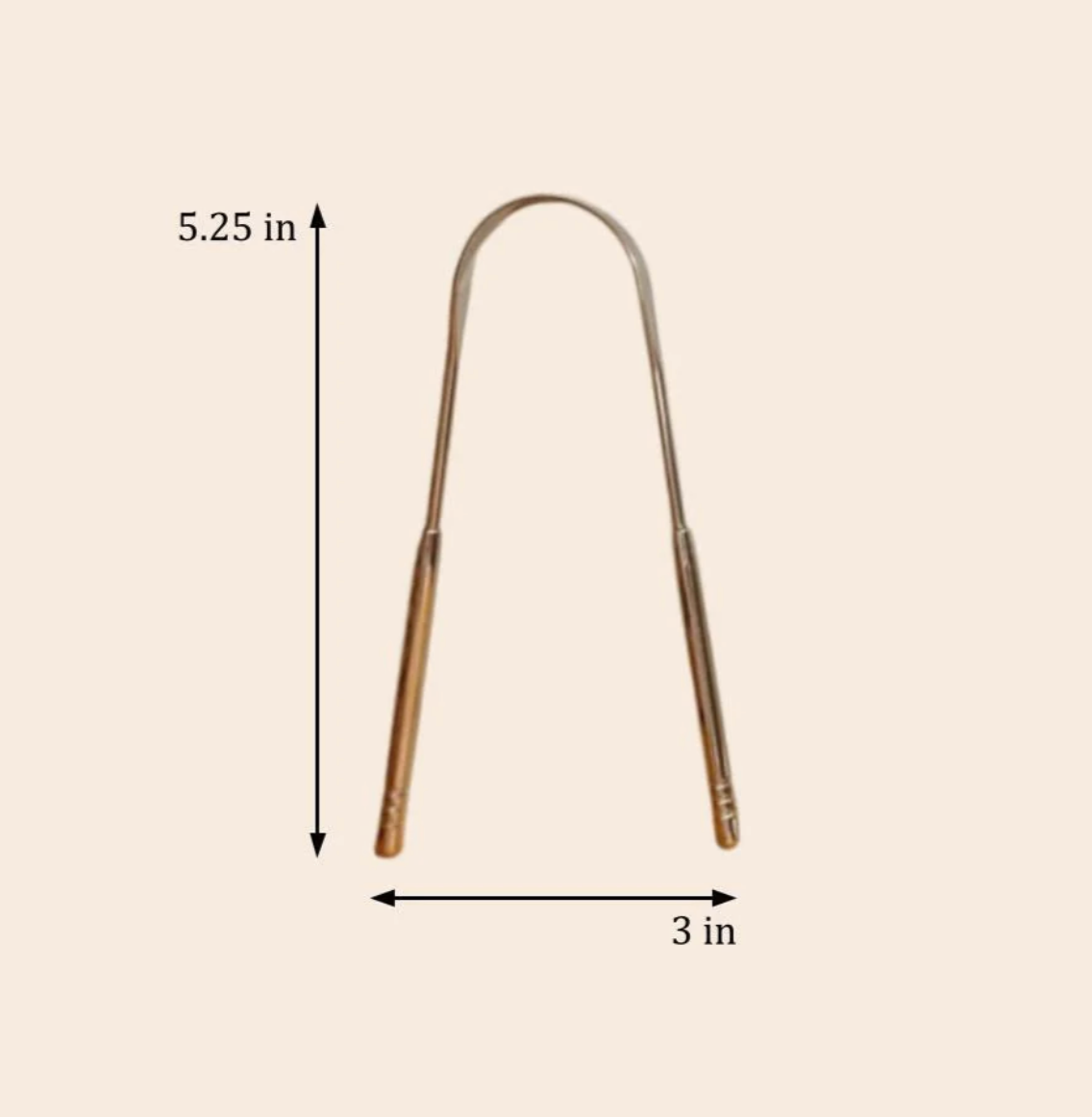 Bamboo Switch - Stainless Steel Tongue Scraper