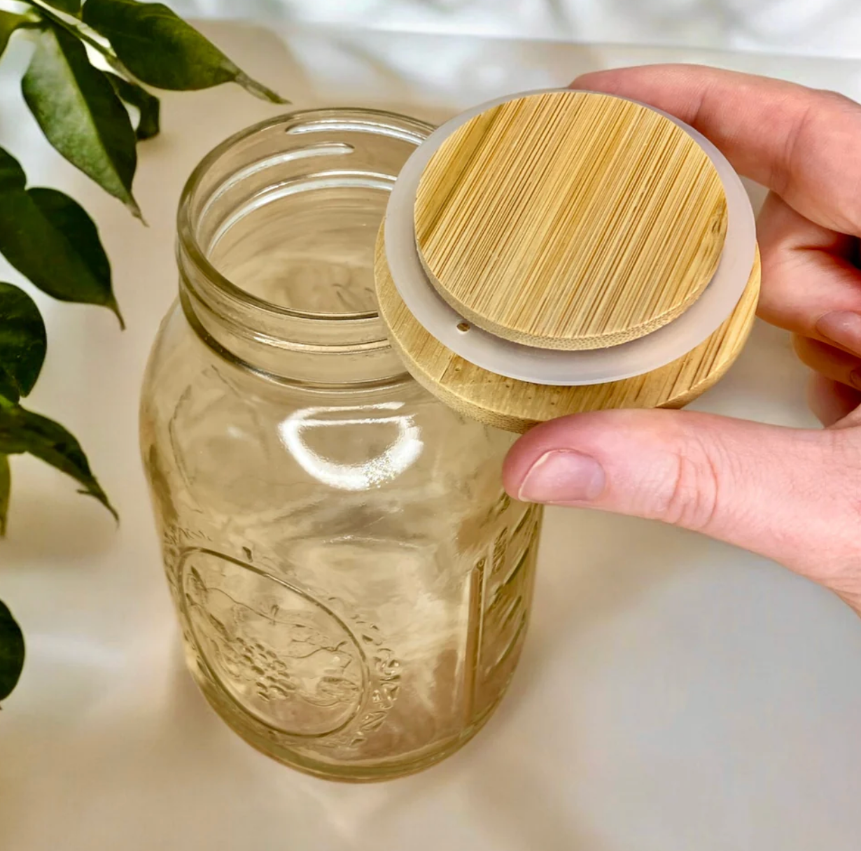 Bamboo Switch - Bamboo Mason Jar Lids