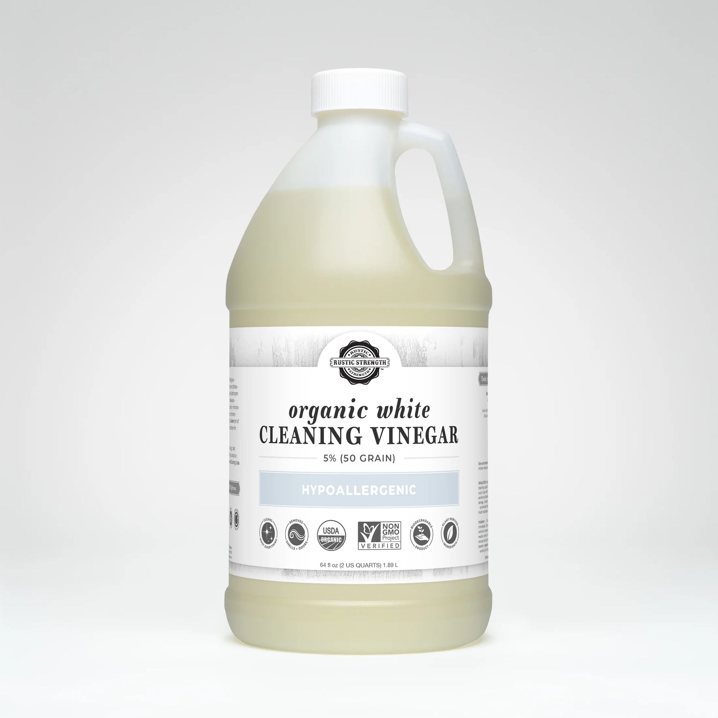 Rustic Strength- Organic White Cleaning Vinegar OZ