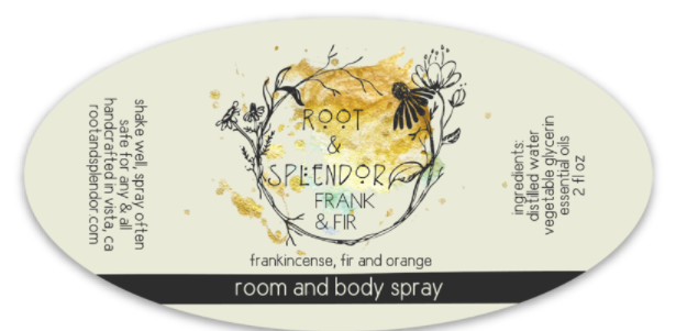 Frank & Fir - Frankincense, Fir & Orange: 4 fl oz