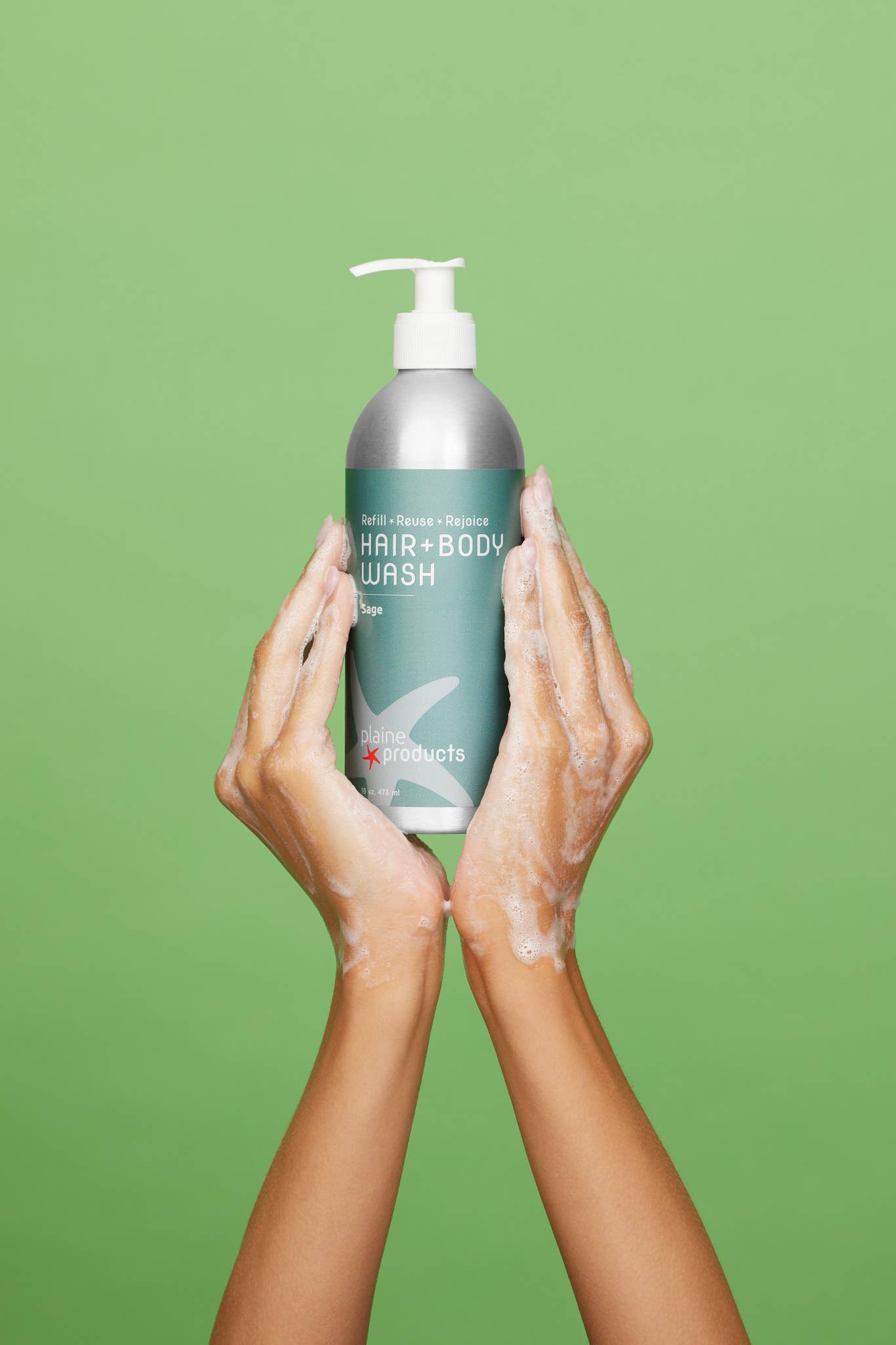 Plaine Products - Shampoo + Body Wash (pump not included)