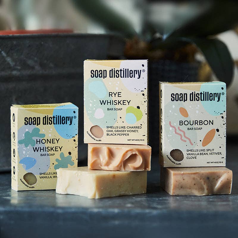 Soap Distillery - Honey Whiskey Bar Soap