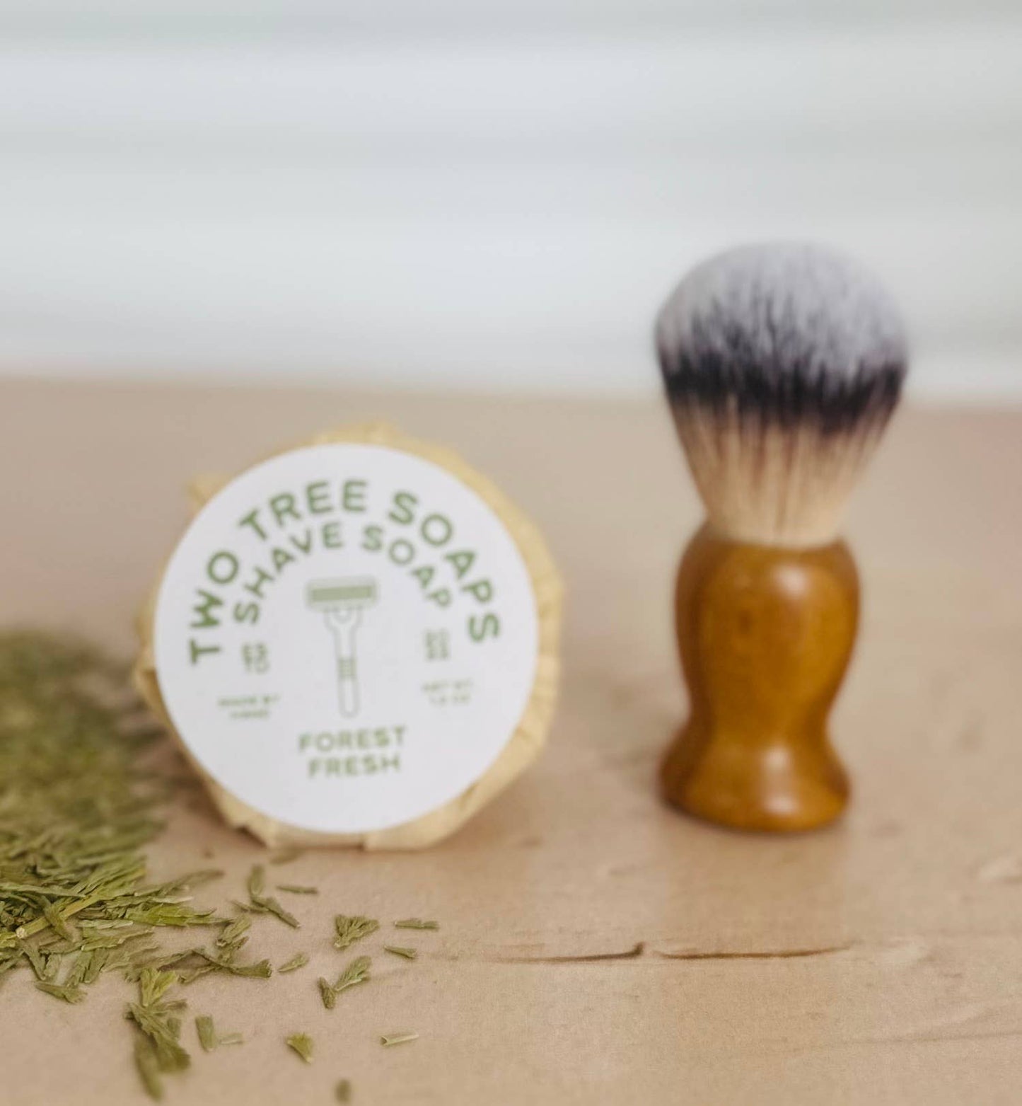 Two Tree Soaps - Natural Handmade Shave Soap - Forest Fresh