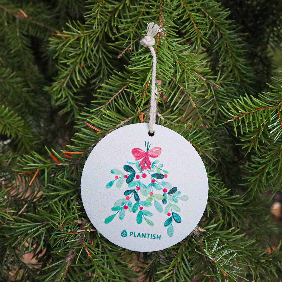 Plantish -Holiday Ornaments Pop up Sponge