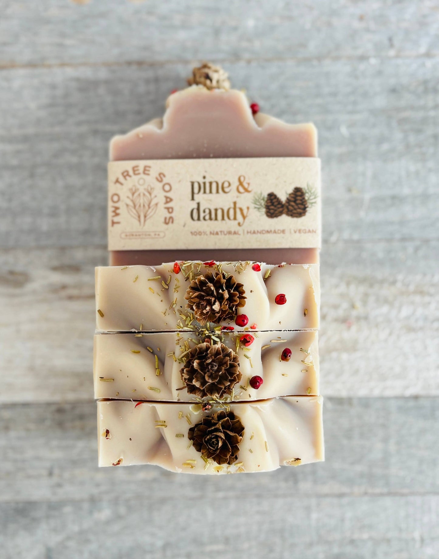 Two Tree Soaps - Pine & Dandy - Natural Handmade Bar Soap