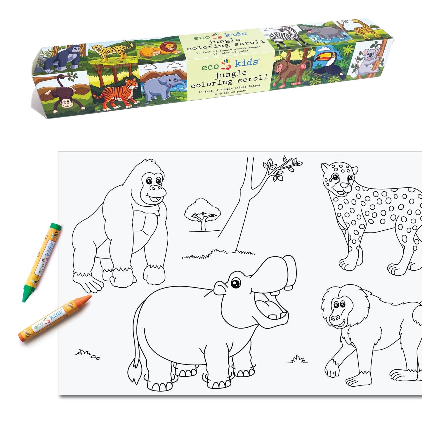 coloring scroll - jungle