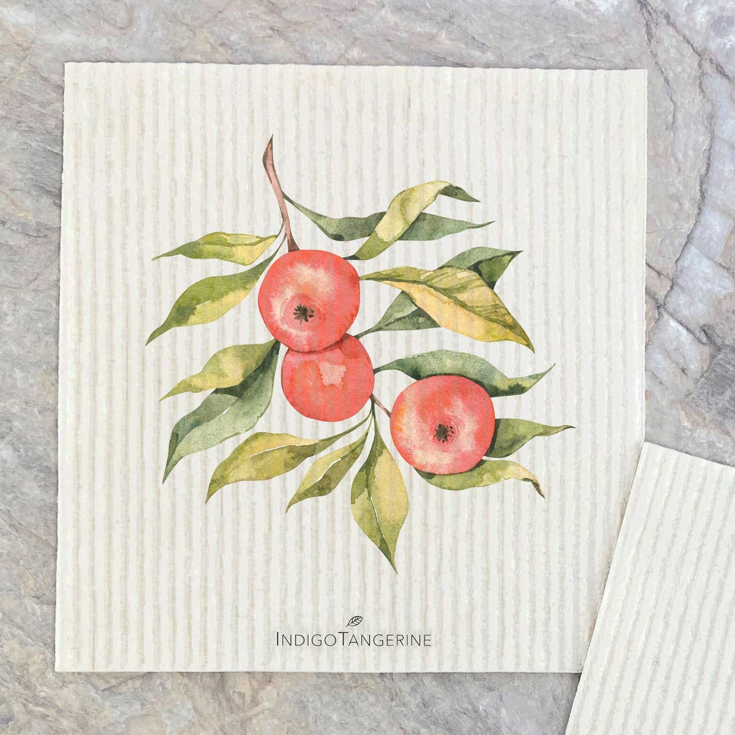 Apples on Branch, Picked Apples 2 pk - Fall Dish Cloth