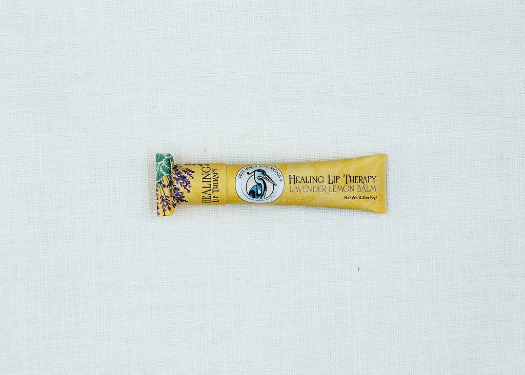 Blue Heron Botanicals - Herbal Lip Therapy Balm - Lavender Lemon Balm