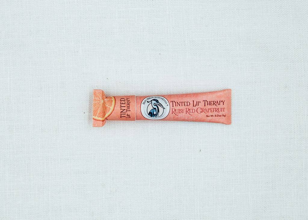 Blue Heron Botanicals - Tinted Lip Therapy Balm - Ruby Red Grapefruit