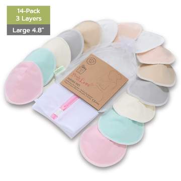 KeaBabies - Comfy Organic Nursing Pads (Pastel)