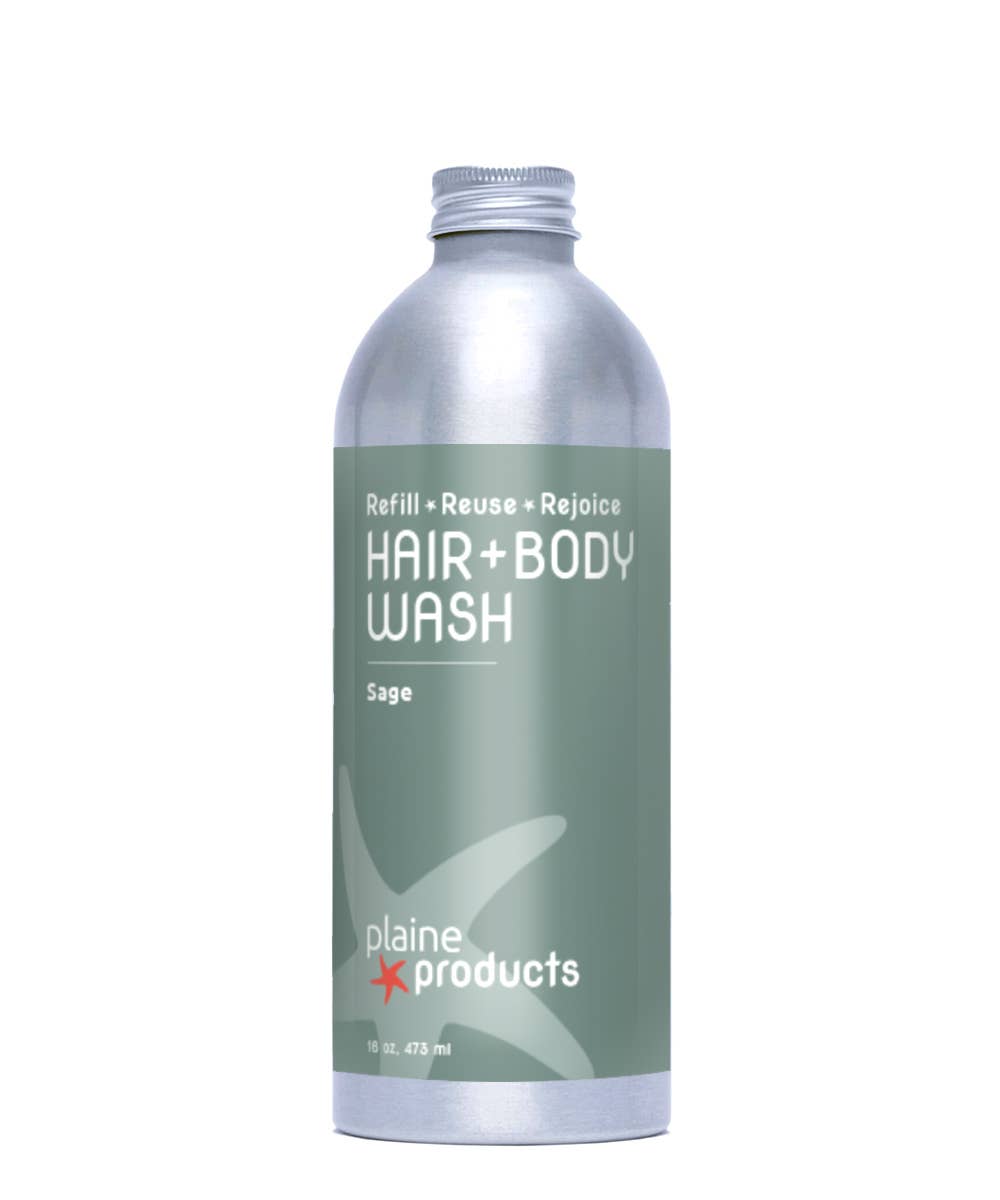 Plaine Products - Shampoo + Body Wash (pump not included)