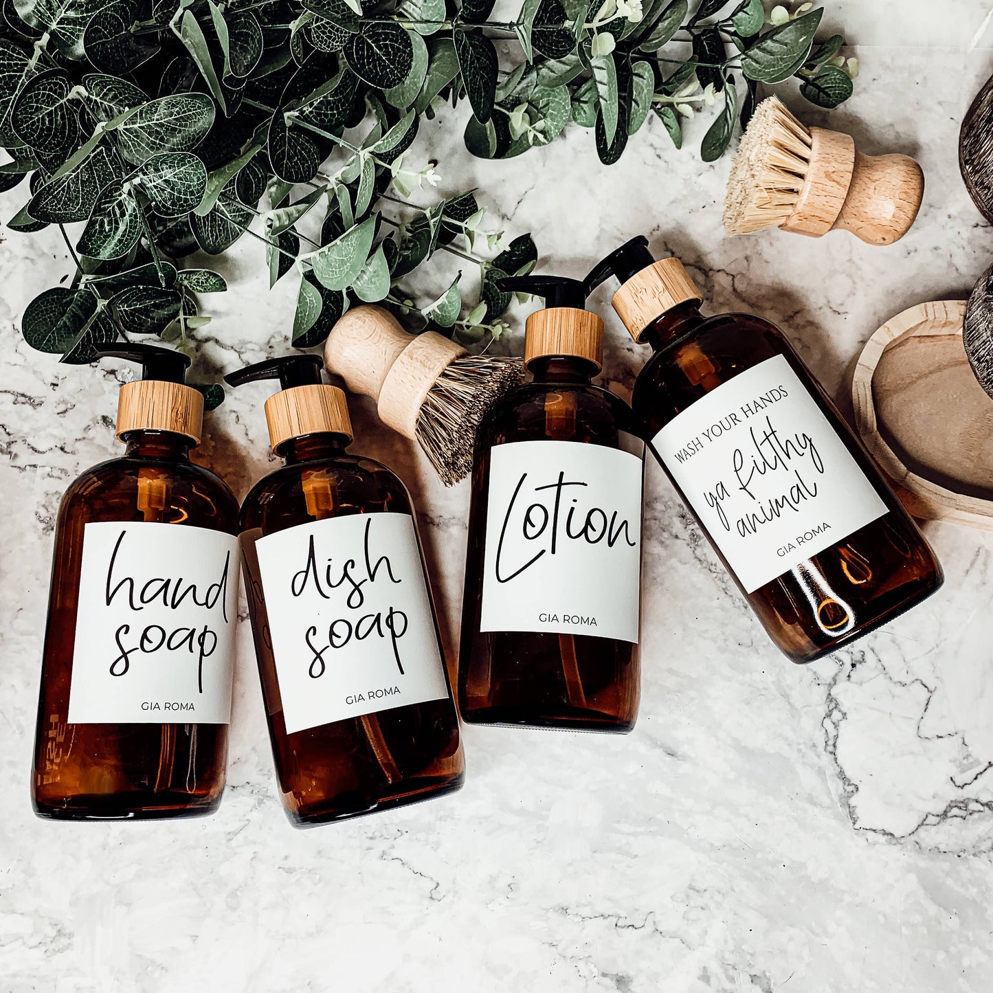 Amber Glass Apothecary Bottles