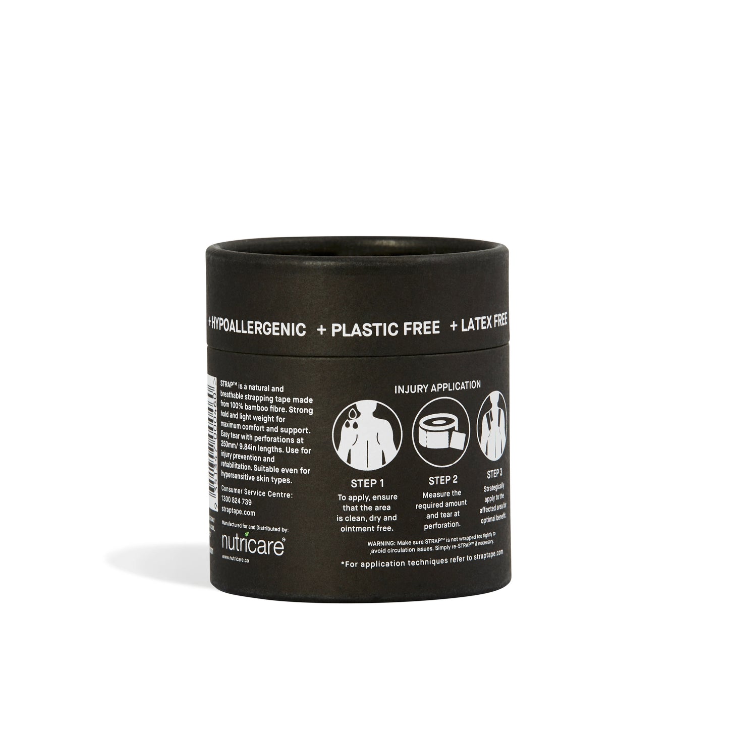 Patch Bamboo Bandages - STRAP Black Bamboo Body Tape