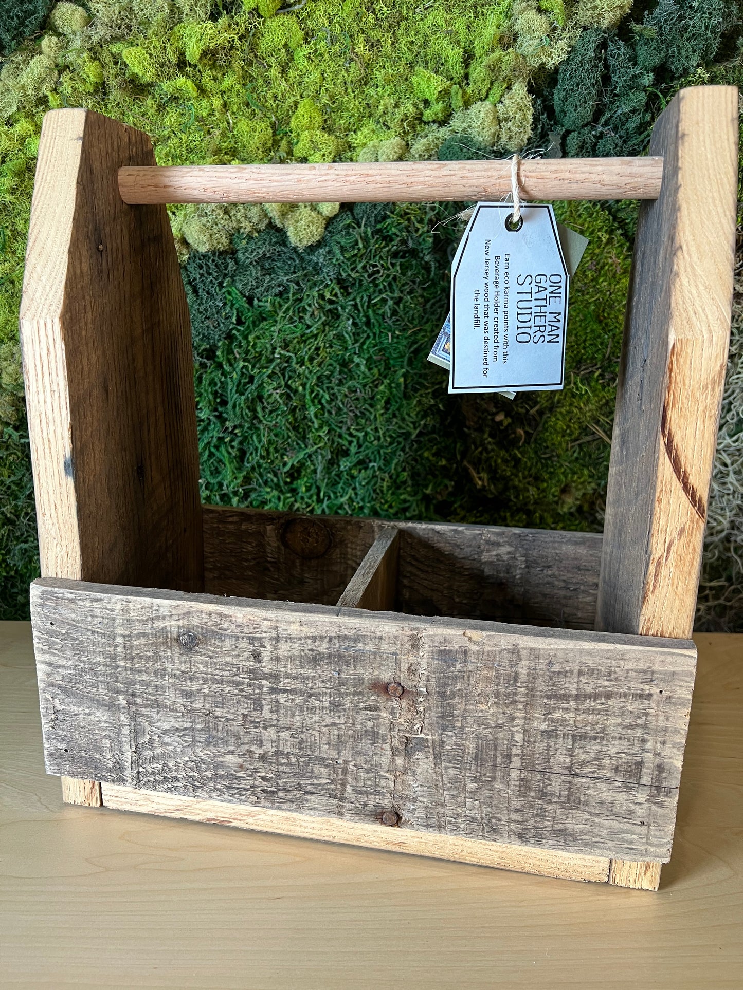 Reclaimed Wood Growler Carrier