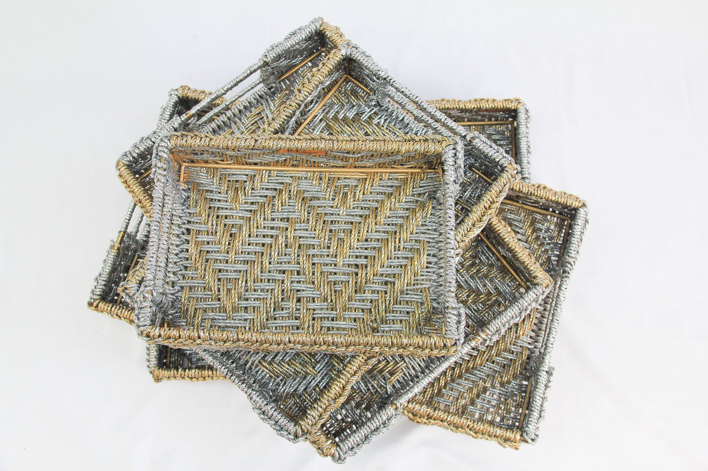 Chandni Upcycled Gold & Silver Trays