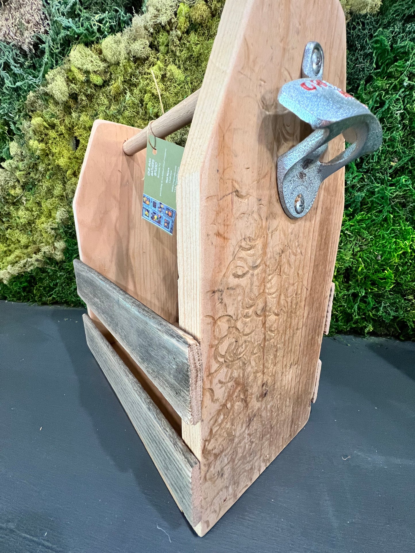Reclaimed Wood 6 Pack Carrier