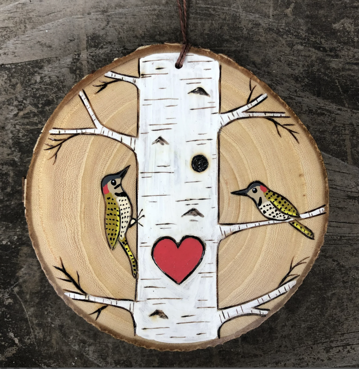 Forage Workshop - Assorted Love Birds Ornament