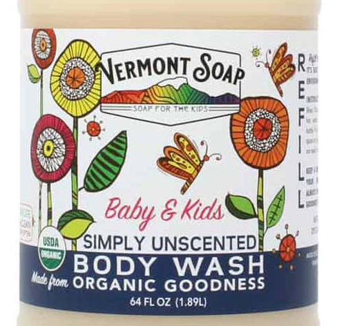 Vermont Soap Baby & Kids Organic Unscented Body Wash (OZ)
