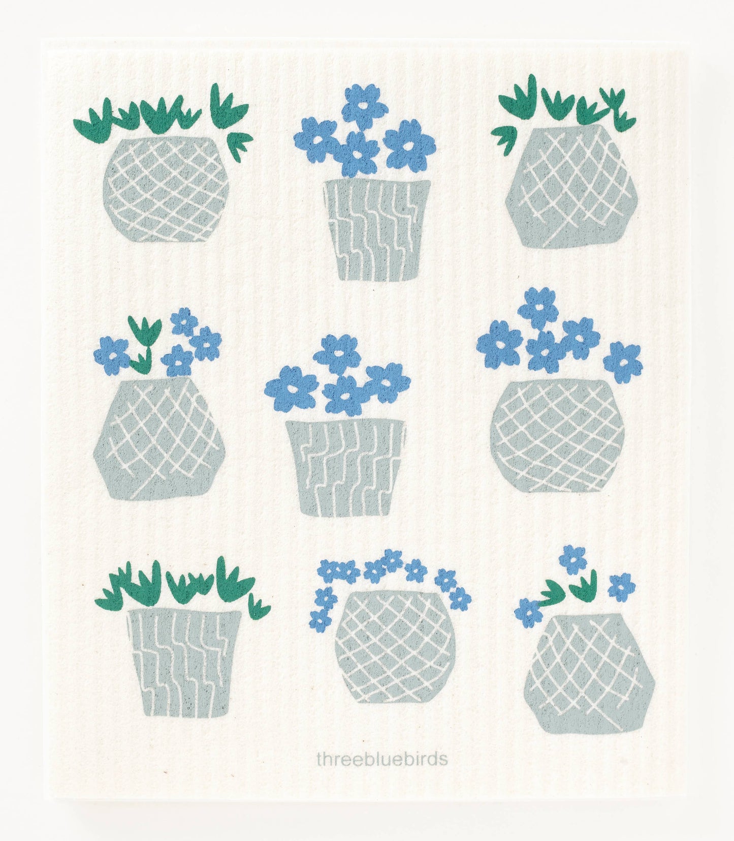 Three Bluebirds Swedish Dishcloths