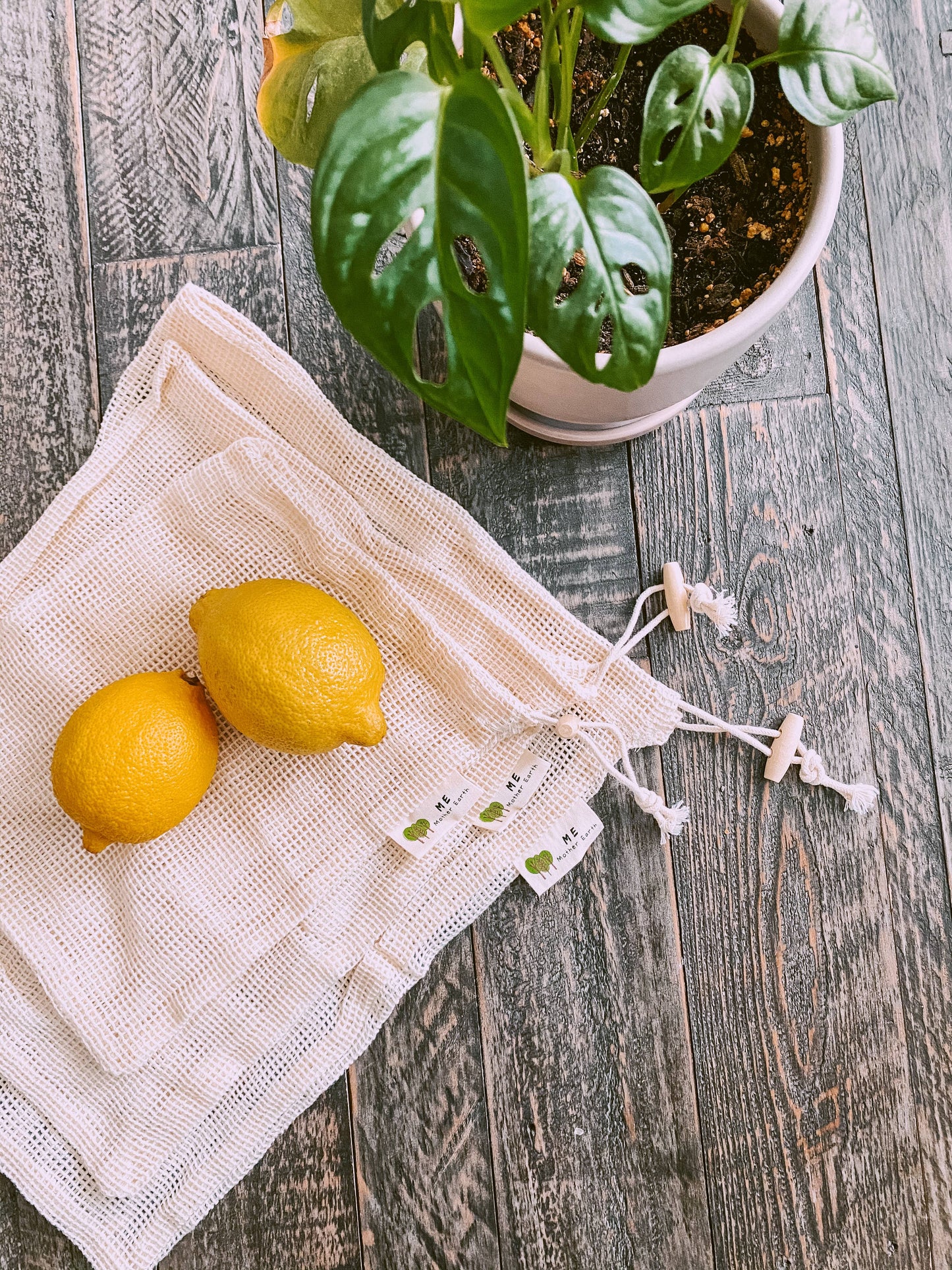 Me.Mother Earth - Cotton Mesh Produce Bags- 3 Pack