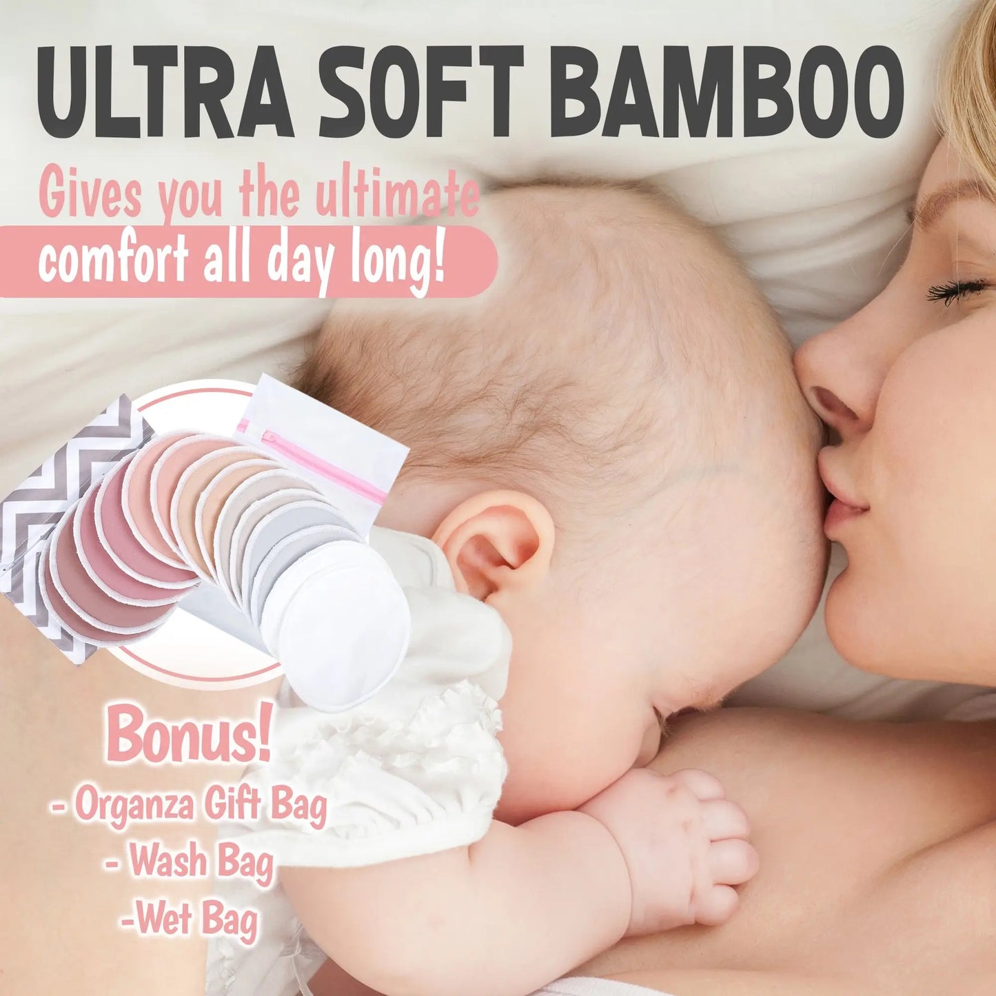 KeaBabies - SOOTHE Organic Nursing Pads (Lovelle)