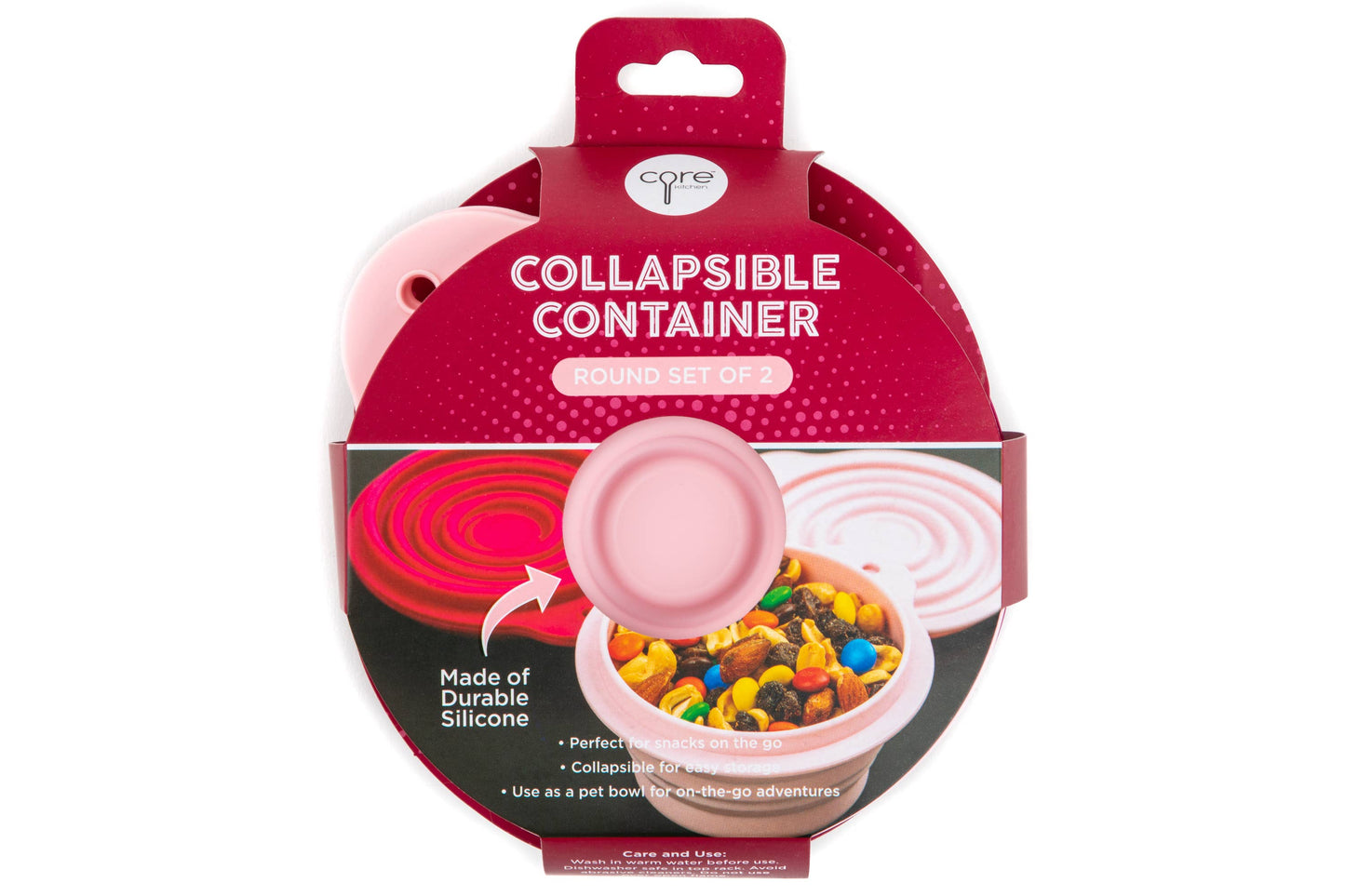 Round Collapsible Food Containers - 13.5oz