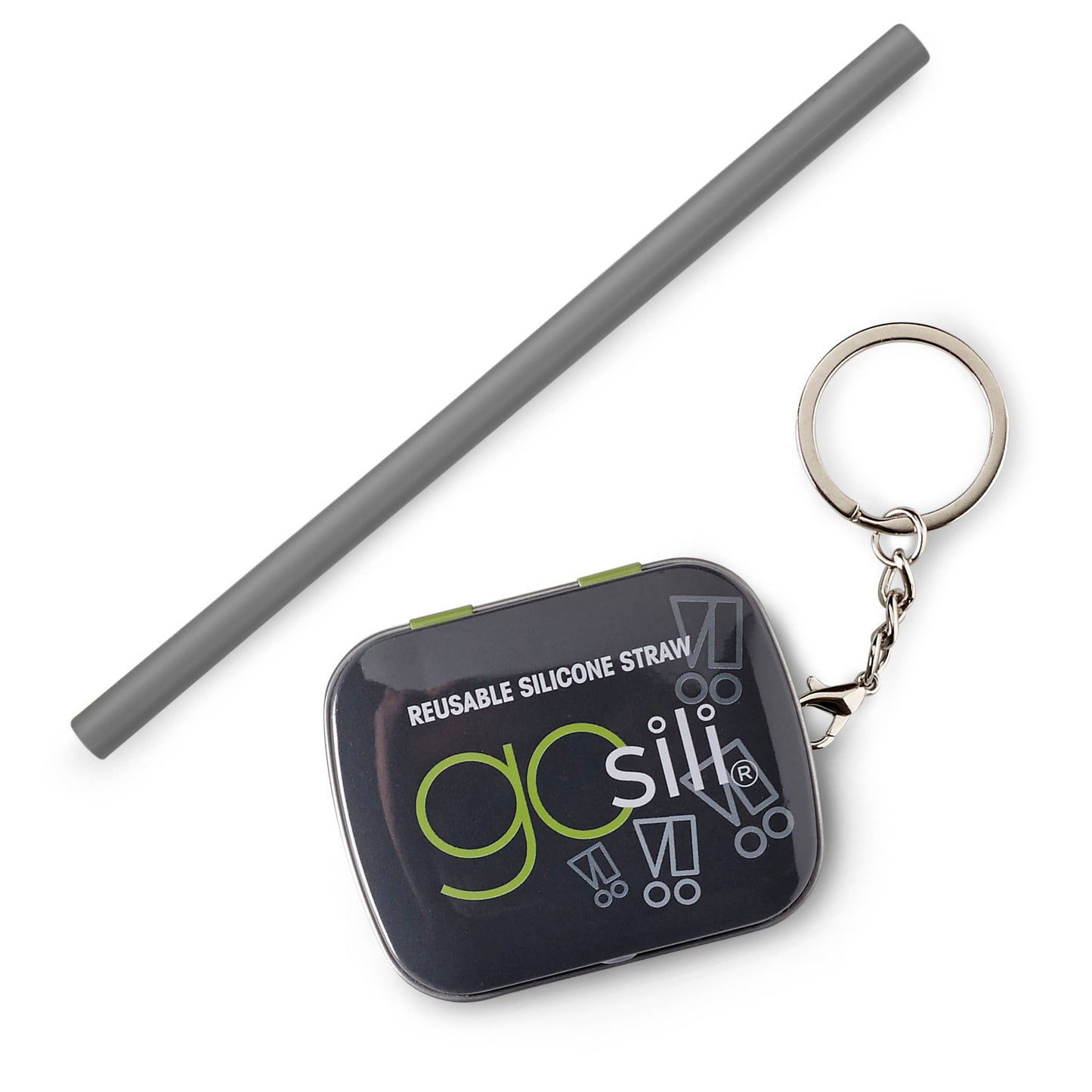 GoSili - Reusable Silicone Straw + Keychain Case