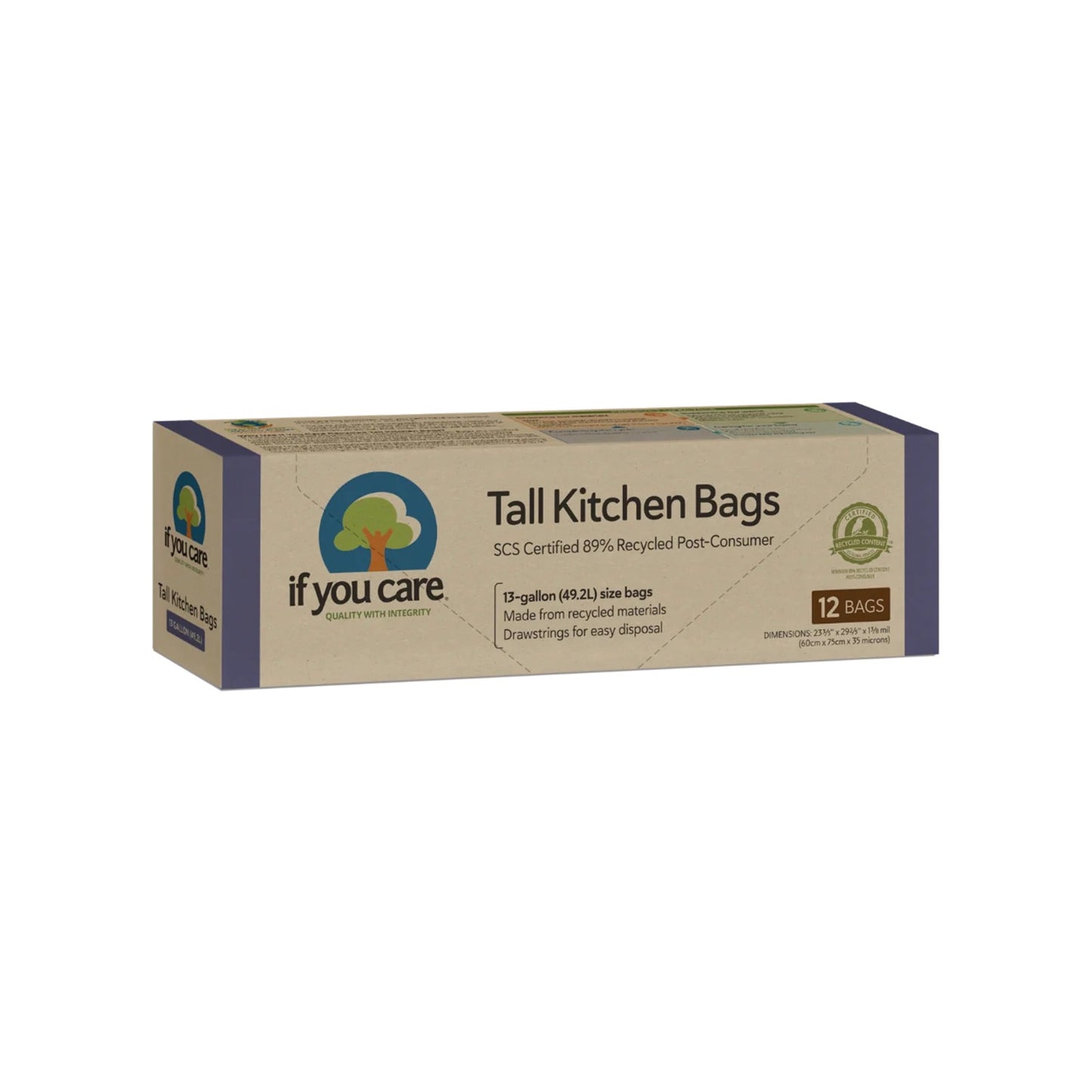 If You Care - 13 Gallon Certified Compostable Tall Kitchen Bags