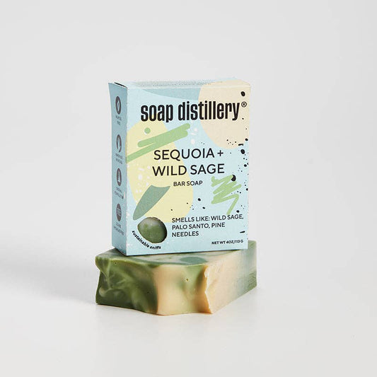 Soap Distillery - Sequoia + Wild Sage Bar Soap: Case Unit