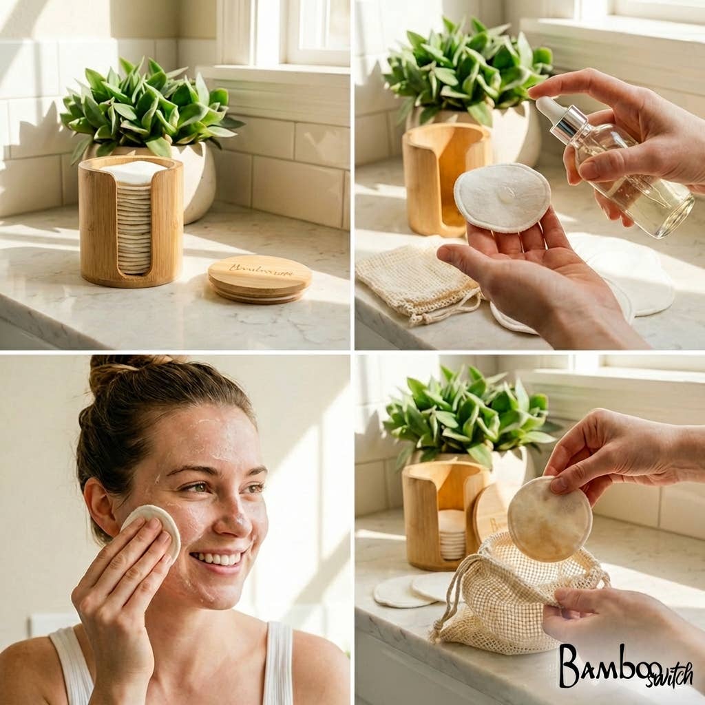 Bamboo Switch - Reusable Bamboo Cotton Facial Rounds